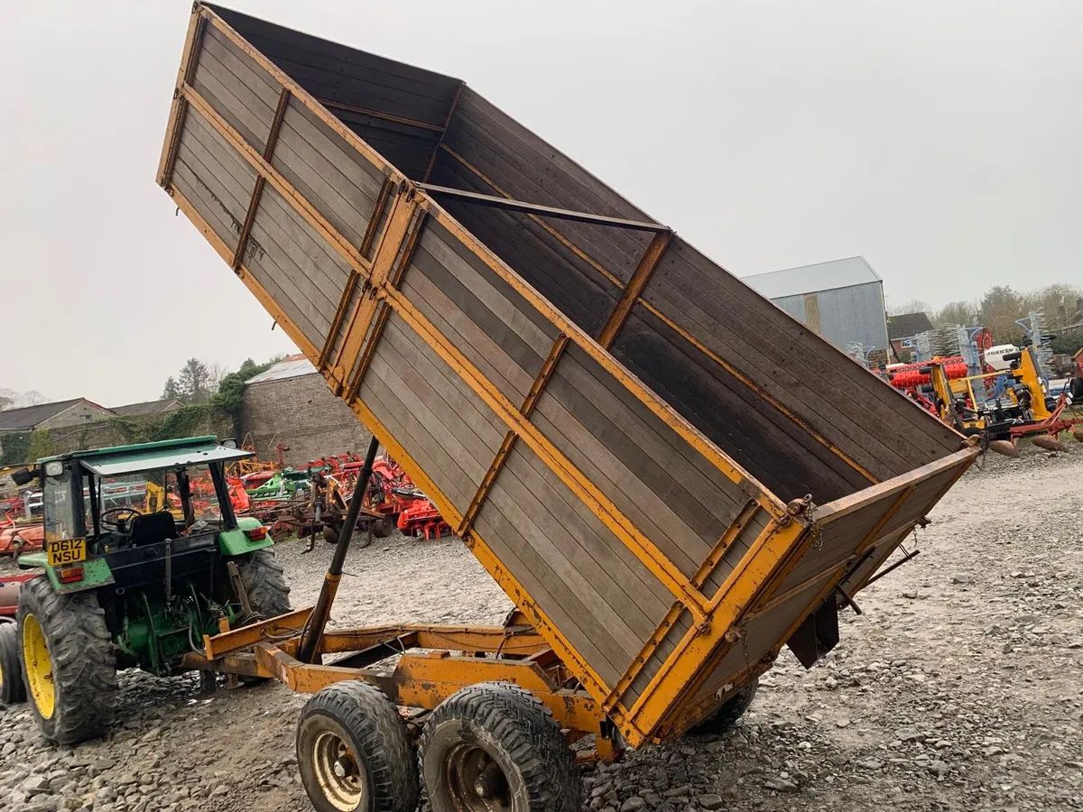 P + F 14' X 7' DROPSIDE GRAIN TRAILER - Image 3