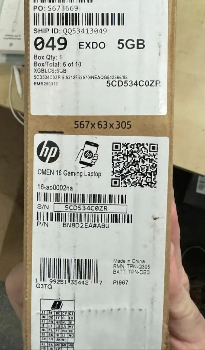 HP OMEN 16 Ryzen AI 7 / RTX 5060 /QHD 2.5K –Sealed - Image 1