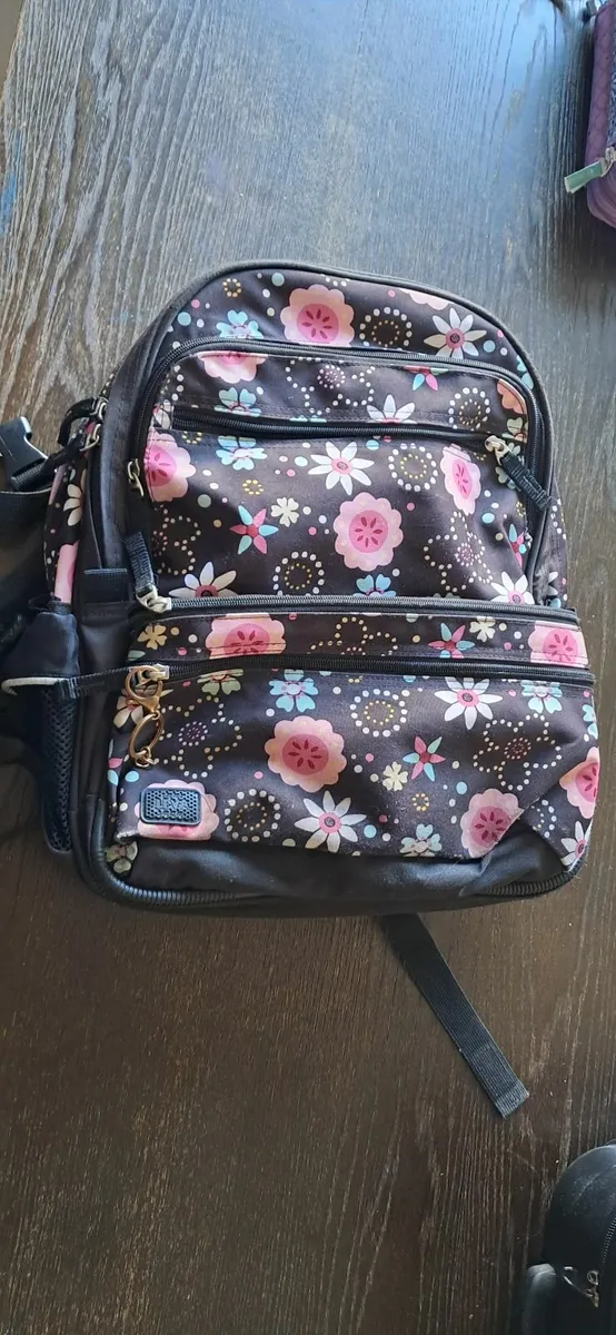 Lego school bag Plus flower themed school bag- pur - Image 2