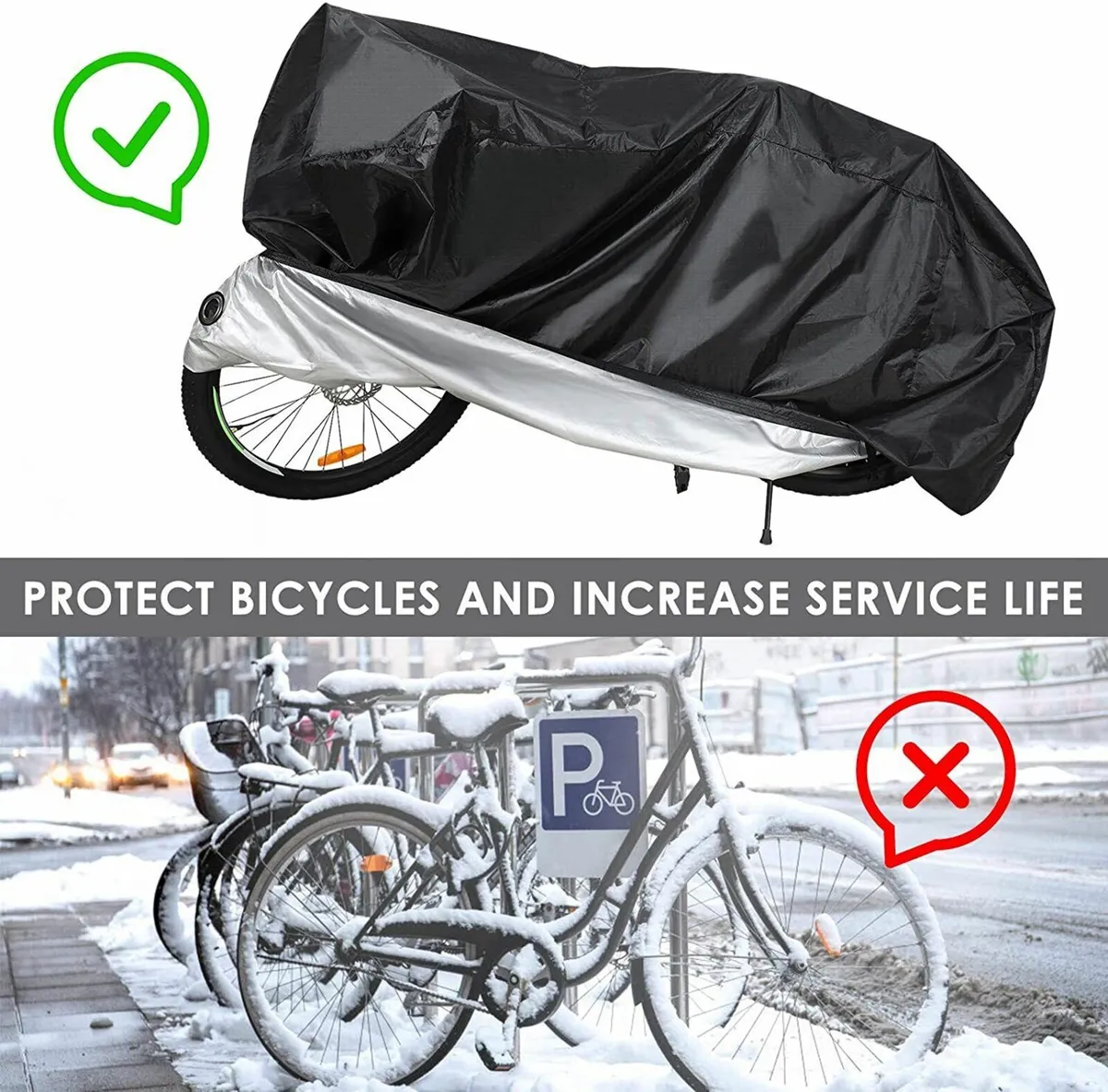 Waterproof Bike Cover for Road Mountain E-Bikes - Image 2