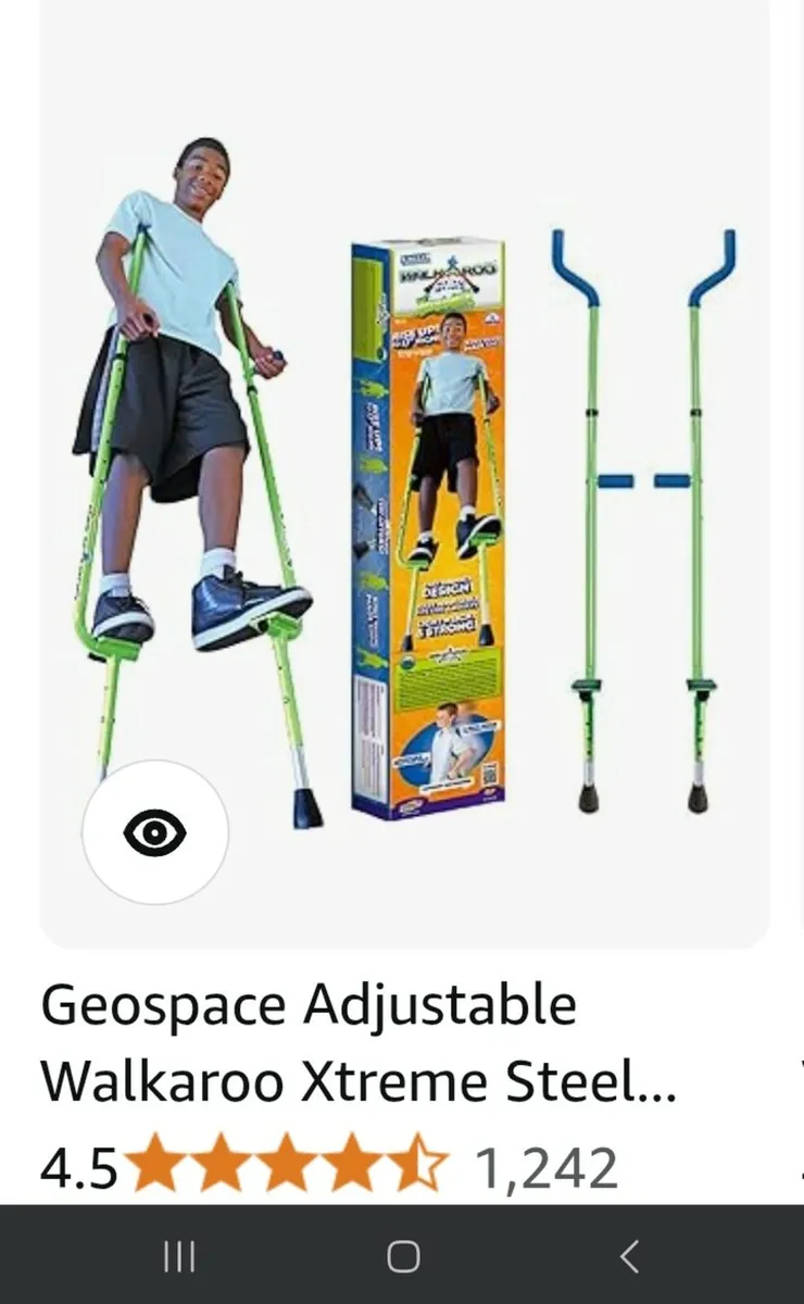 Toy scooter and stilts - Image 1