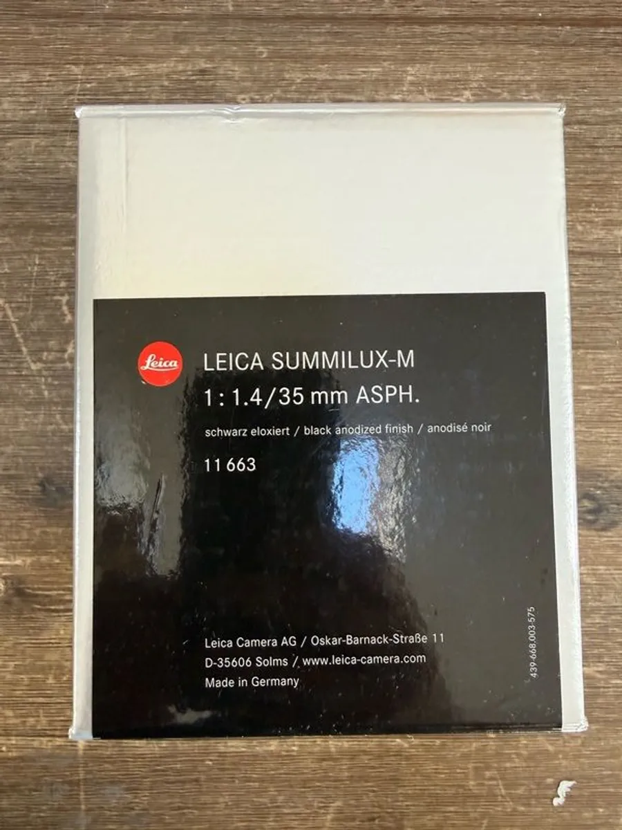 Leica Summilux M 35mm F/1.4 Asph - Image 1