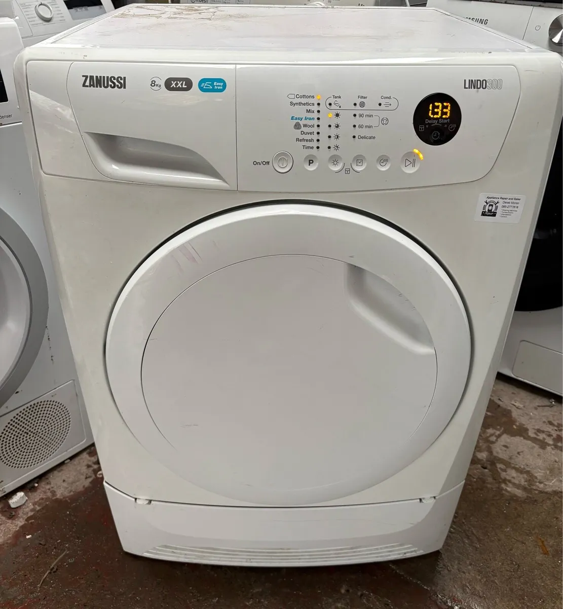 Zanussi Condenser Dryer - 8kg Drum