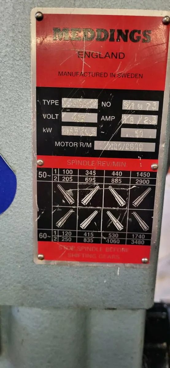 Pillar drill gear driven - Image 2