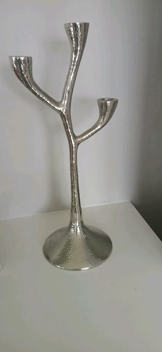 Candle holder silver - Image 1