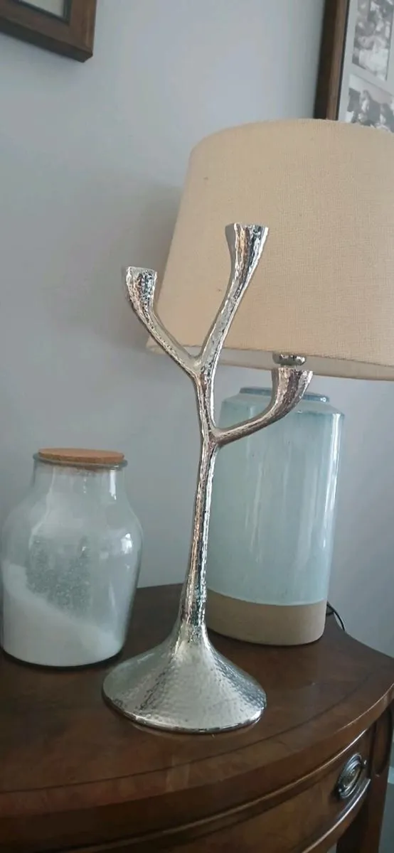 Candle holder silver - Image 2