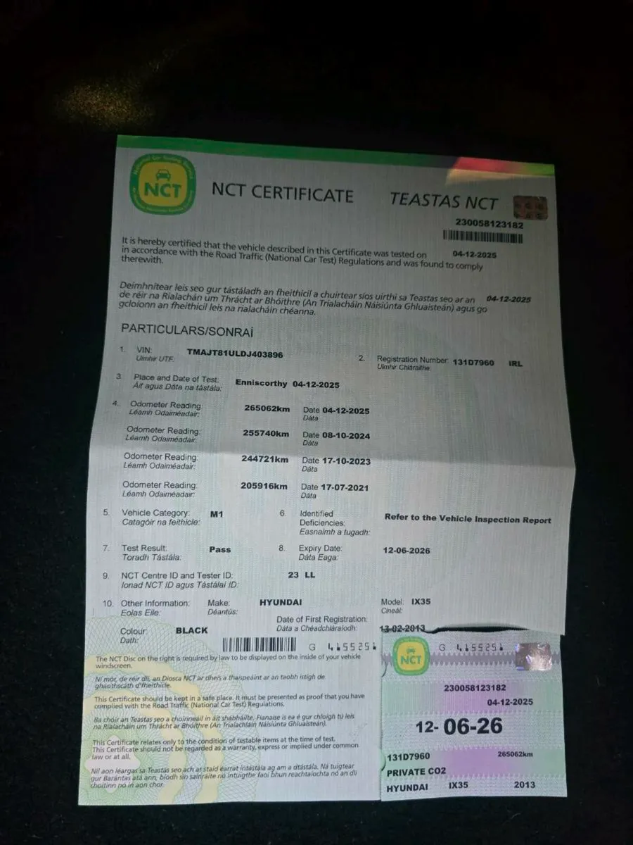 New NCT 06/26 Hyundai ix35 - Image 1