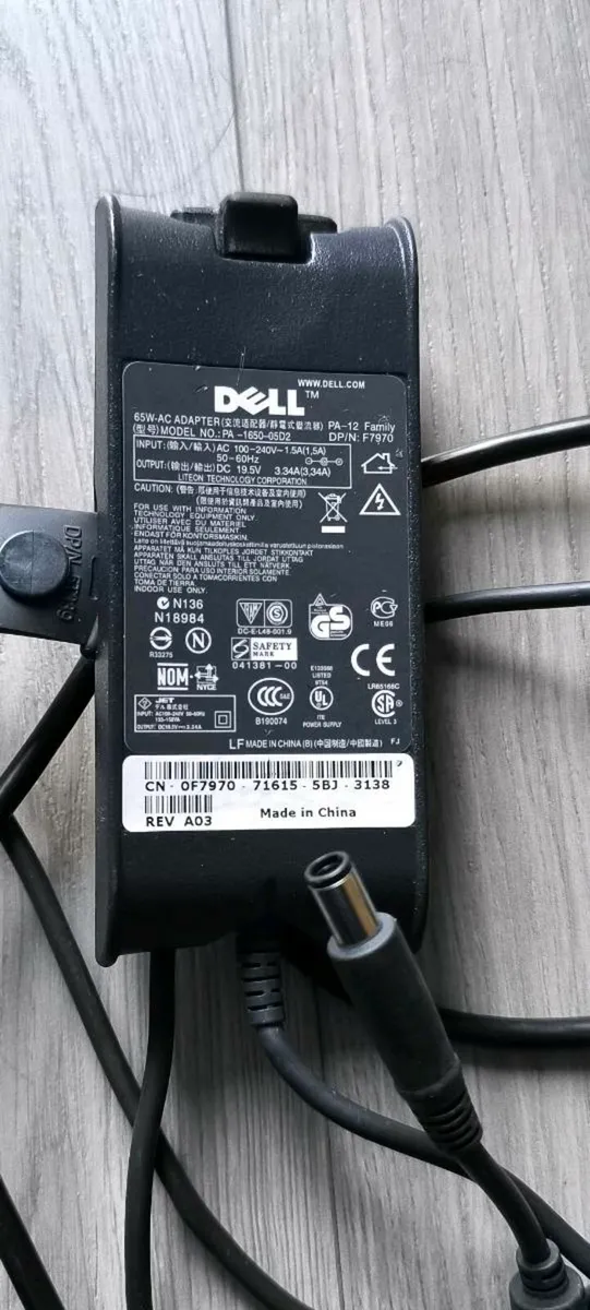 DELL ORIGINAL CHARGER FOR LAPTOP - Image 2