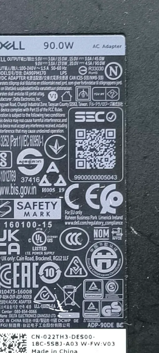 DELL ORIGINAL CHARGER FOR LAPTOP - Image 3