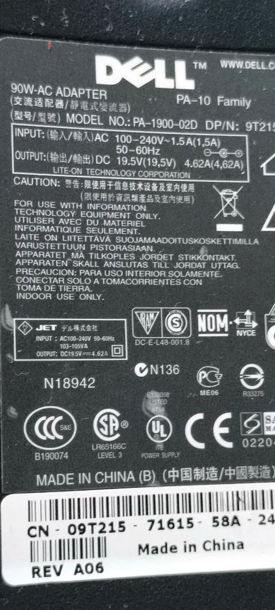 DELL ORIGINAL CHARGER FOR LAPTOP - Image 3
