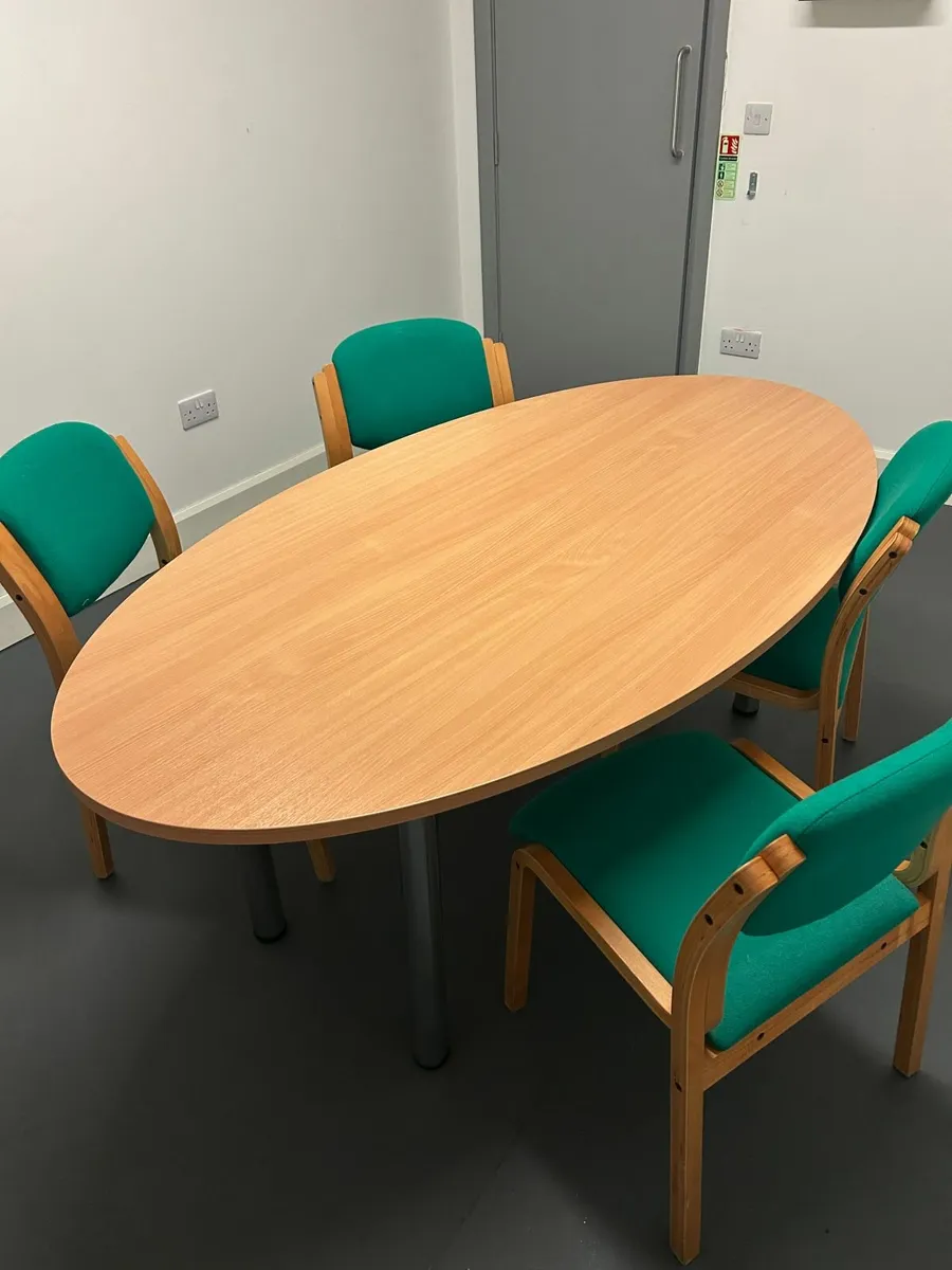 Meeting Room Table & Chairs - Image 1