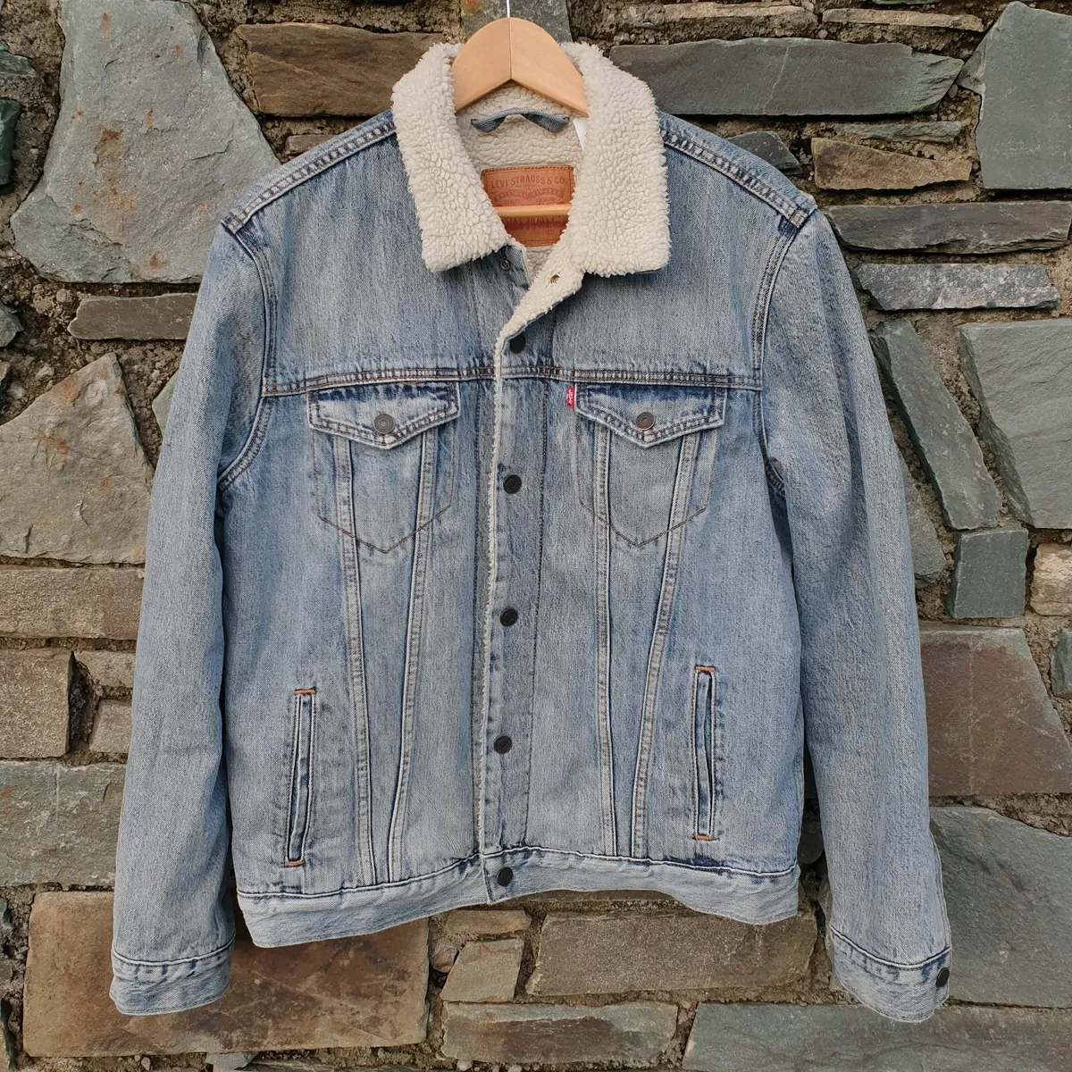 Levi's sherpa denim trucker jacket - Image 1