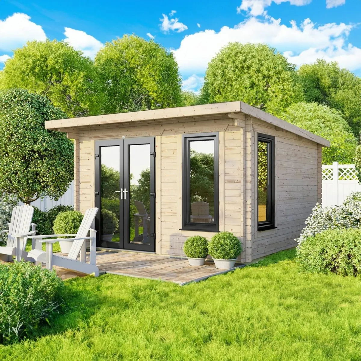 🏡 12×10 Coola Pent Log Cabin – 44mm Premium Timbe - Image 4