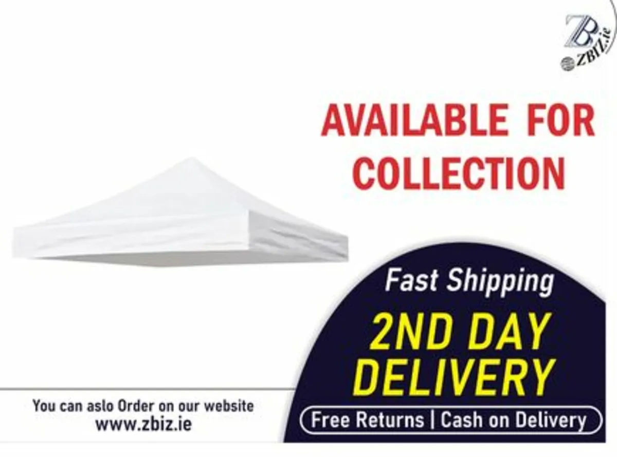 3x3m Gazebo Canopy Replacement Cover - Image 1