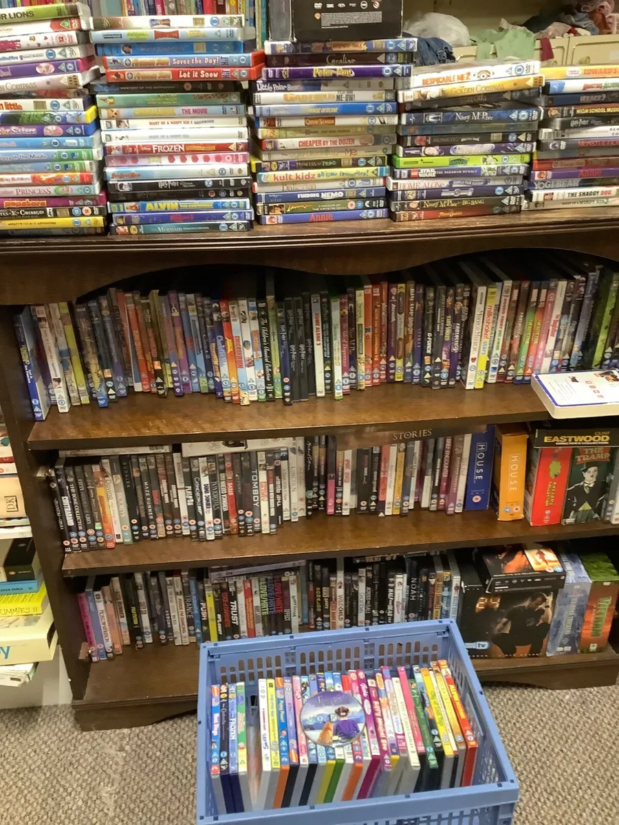 Approximately 200 dvds