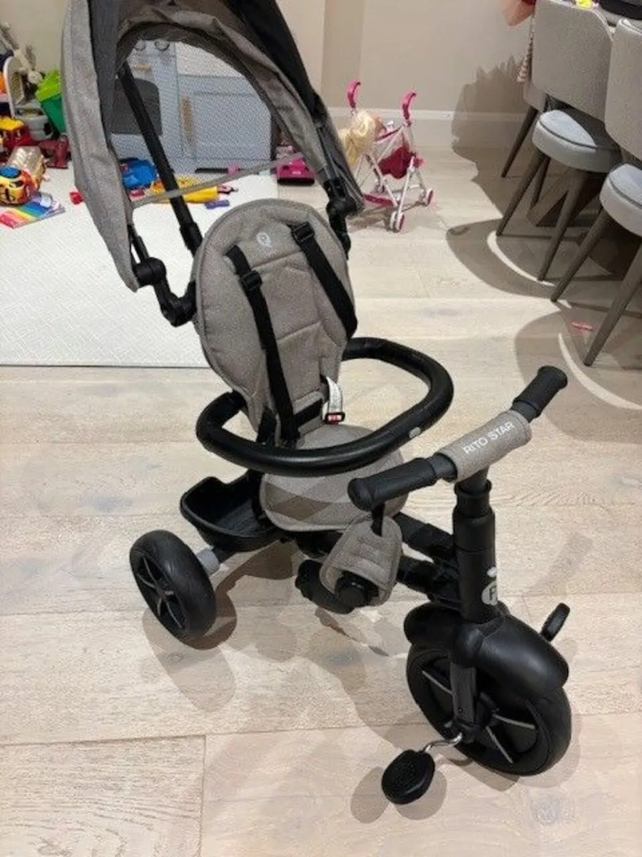 QPlay Rito Star Folding Trike Grey - Image 2