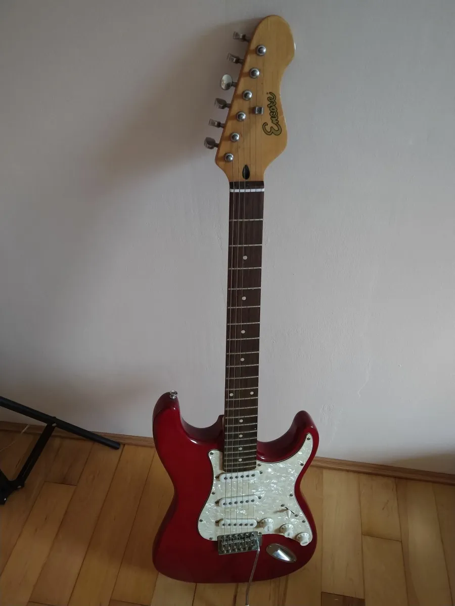 Encore Electric Guitar Red - Image 4