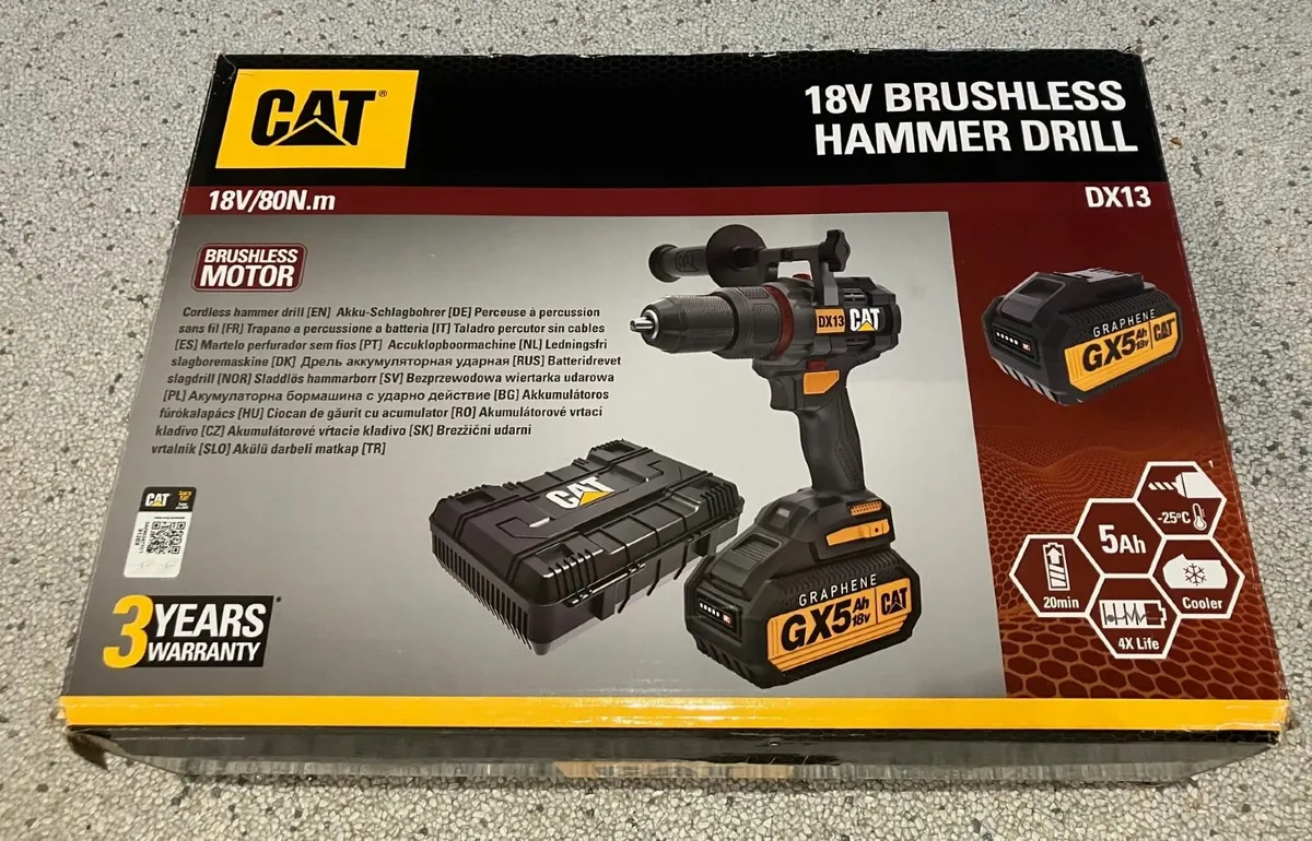 CAT Brushless Hammer Drill - Image 2