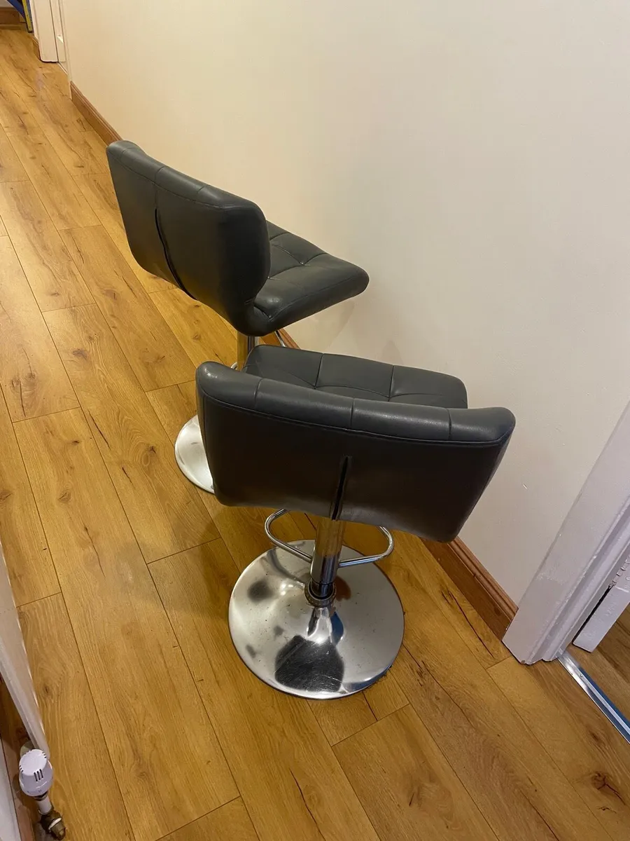 2 bar stools dark grey (2 for €60) - Image 2