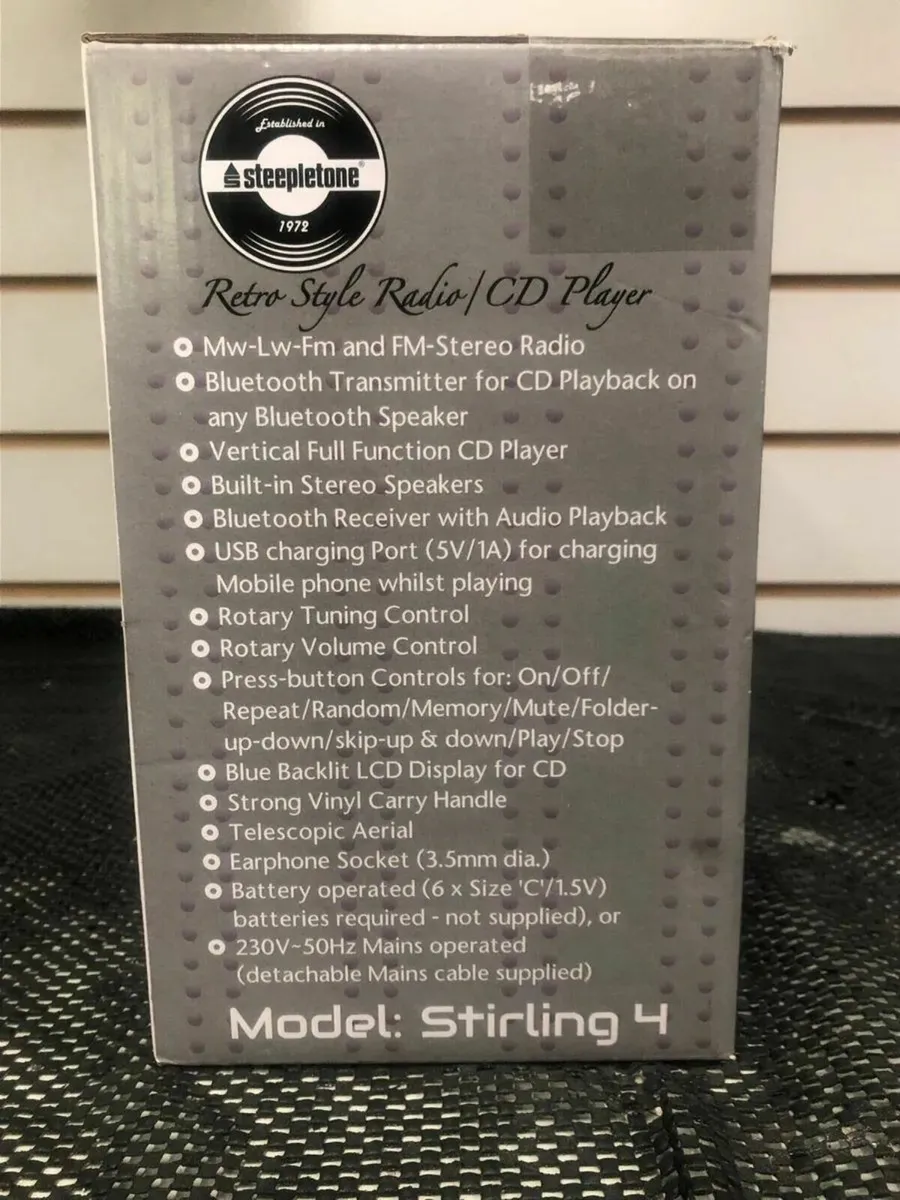 Retro Style Radio | CD Player - Image 3