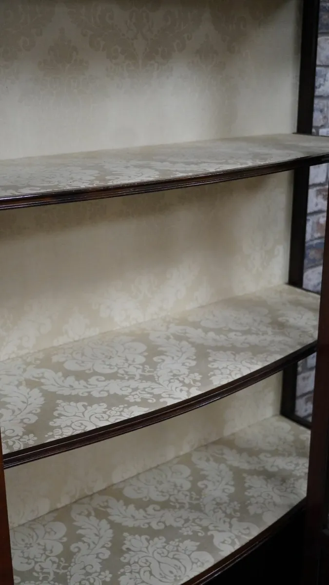 Edwardian Gothic-Arch Glazed Display Cabinet - Image 4