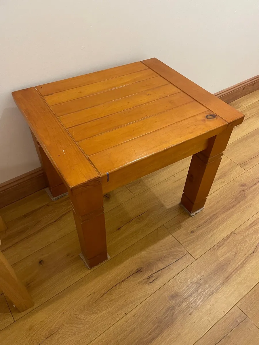 Oak + pine side table - Image 4