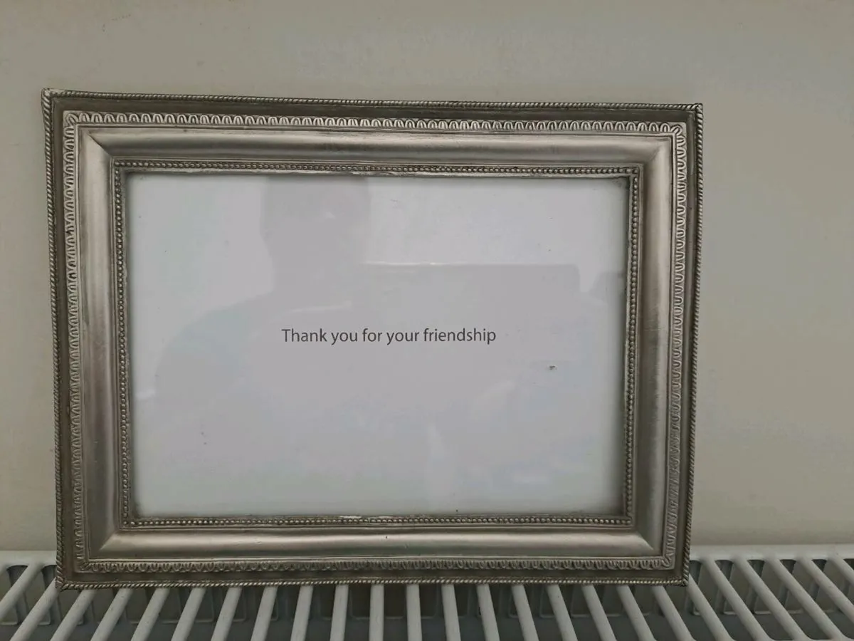 Heavy Silver-Tone Photo Frame from S.K - Image 1