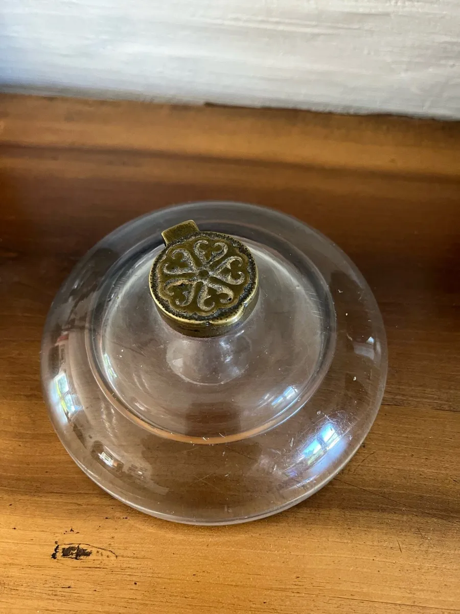 Antique Glass Inkwell - Image 1