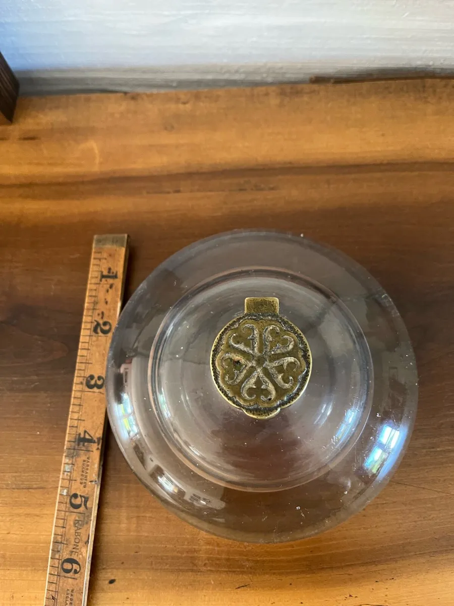 Antique Glass Inkwell - Image 4