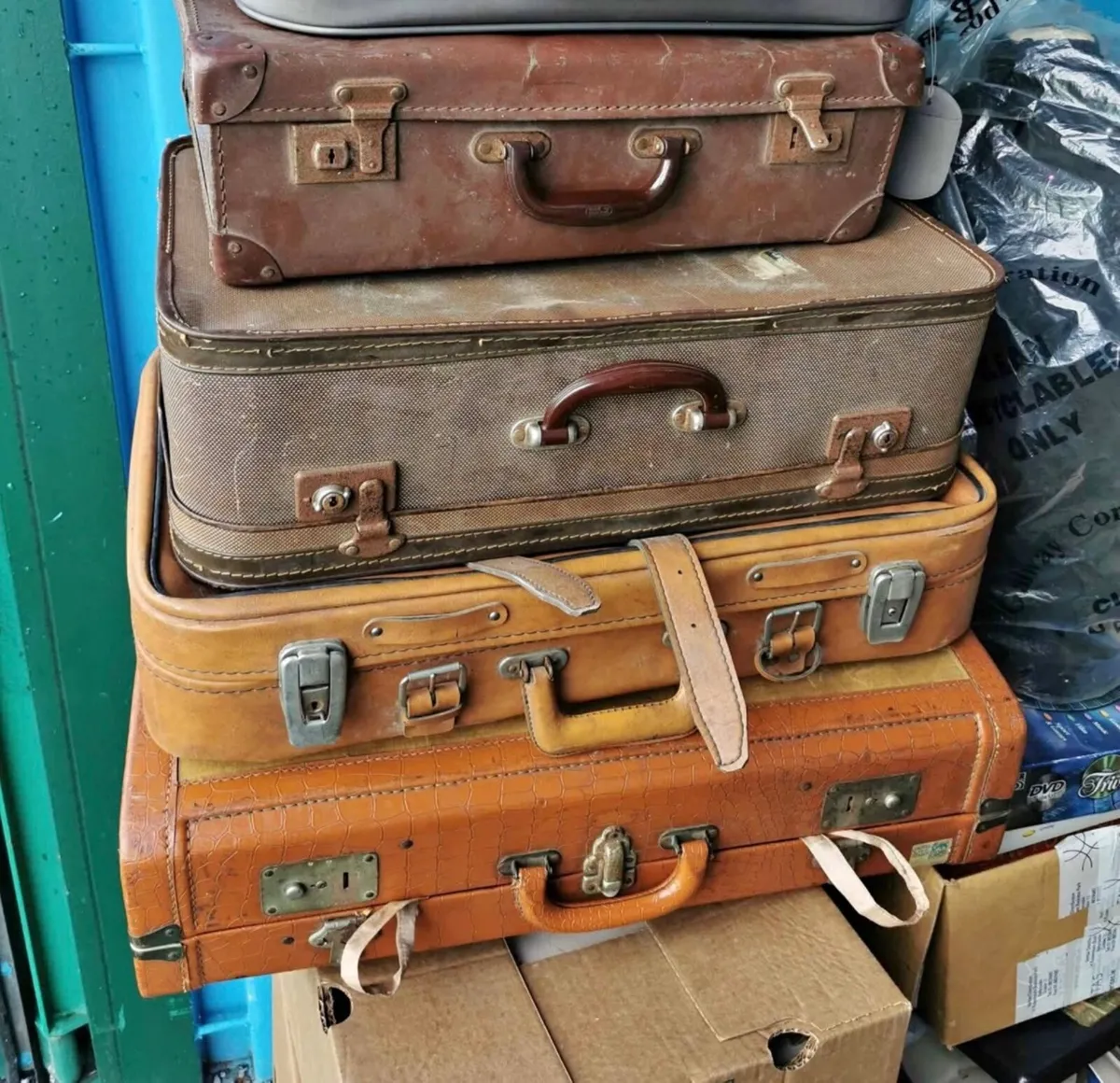 Four Vintage suitcases