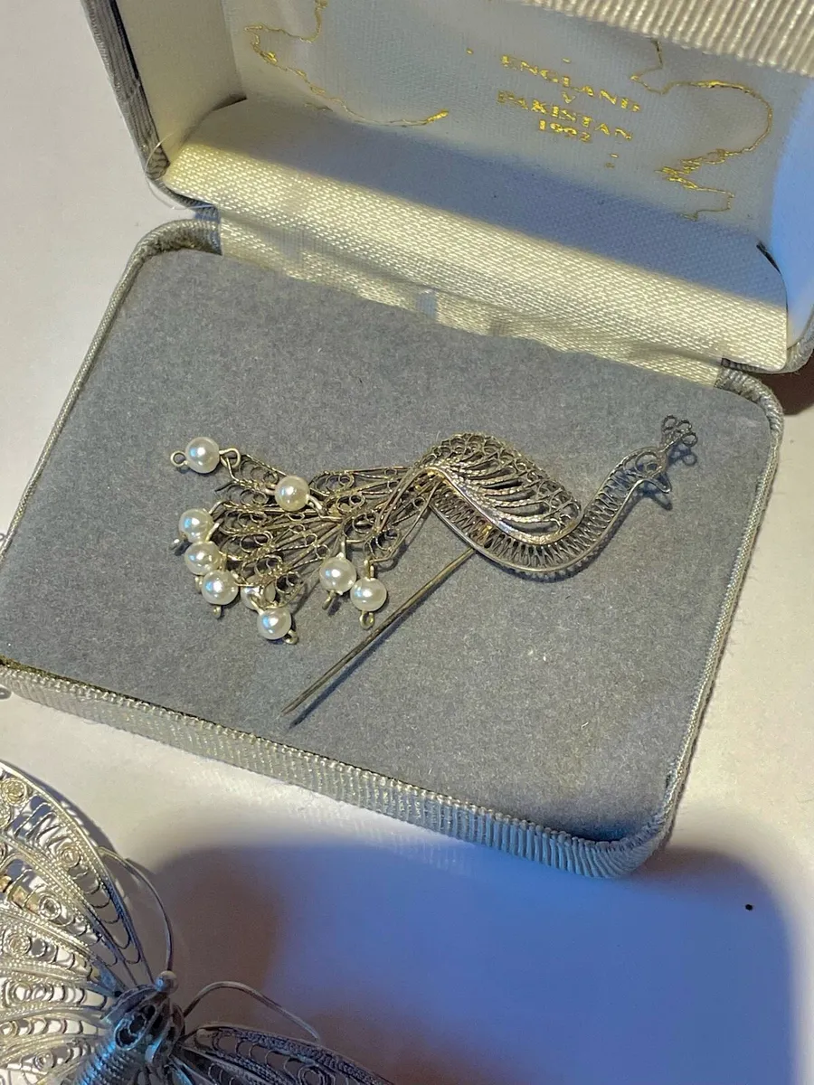 Vintage Silver Filigree Jewellery - Image 3