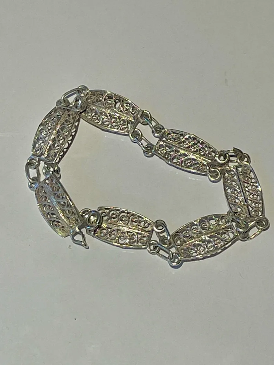 Vintage Silver Filigree Jewellery - Image 4