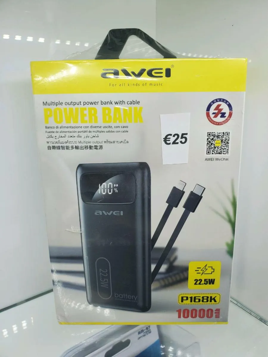 Awei Power Bank 10,000mAh &20,000mAh – 22.5W Fast - Image 2
