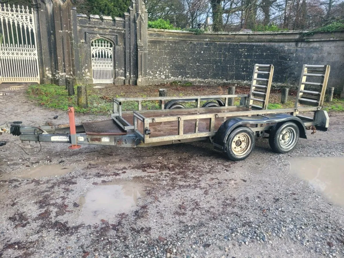 Ifor Williams 10x6 plant trailer fully serviced - Image 1