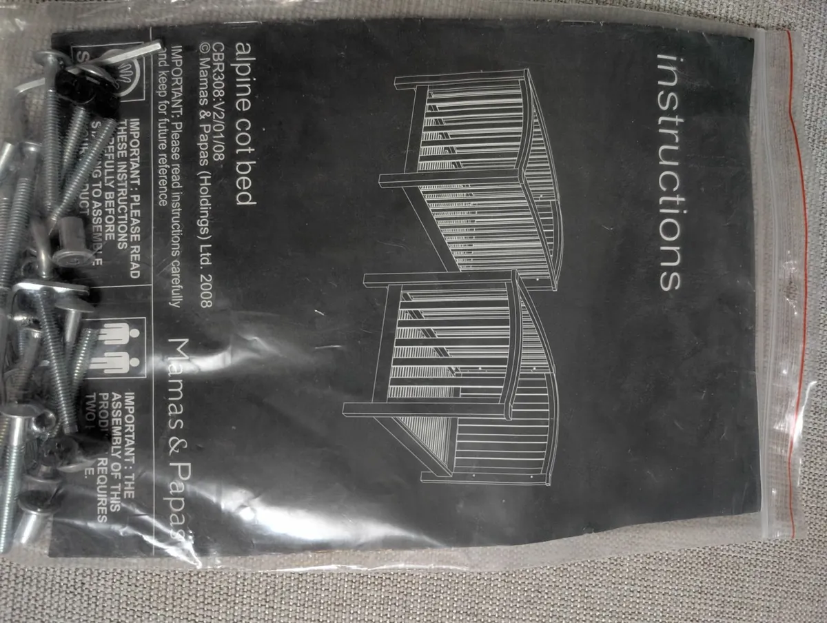 Mamas and Papas Alpine Cot Bed - Image 1