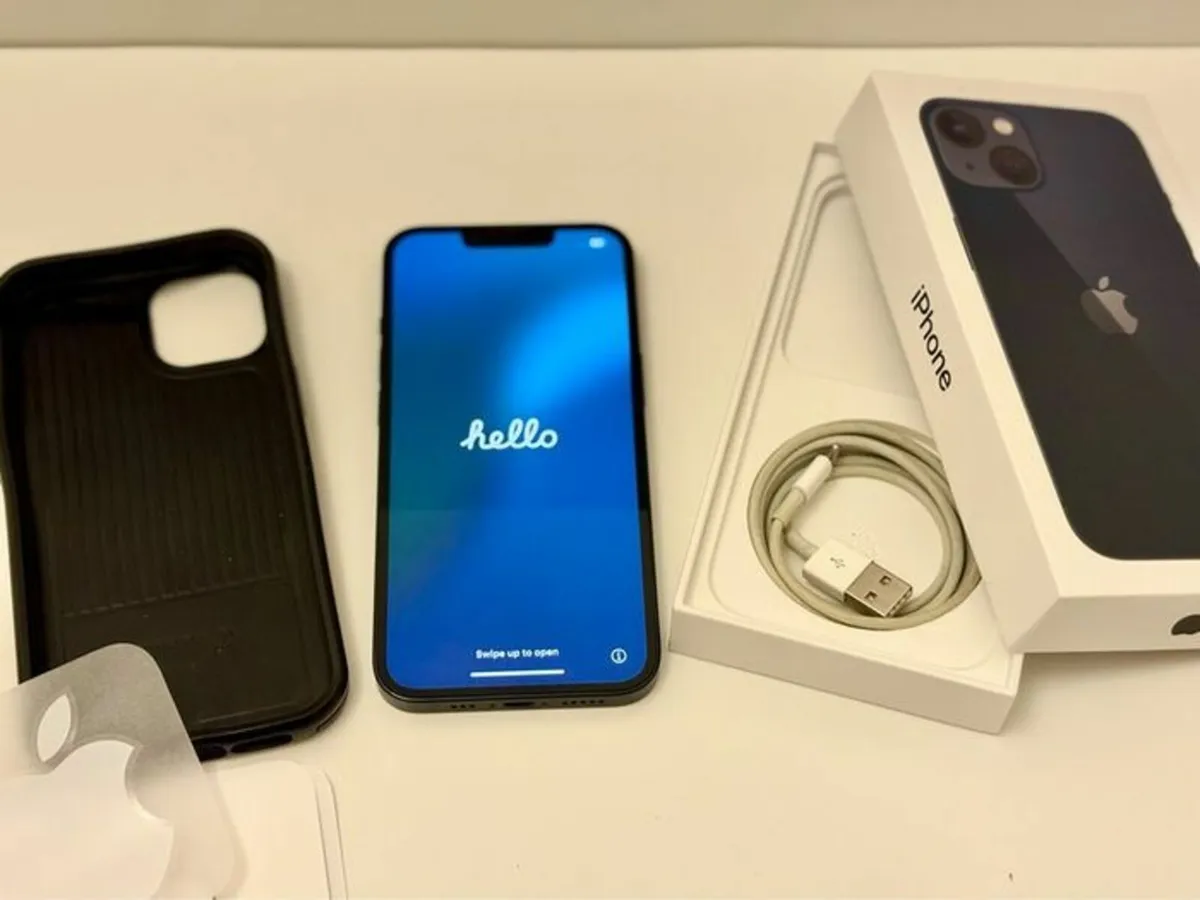 iPhone 13 in box with Otterbox case - Image 1