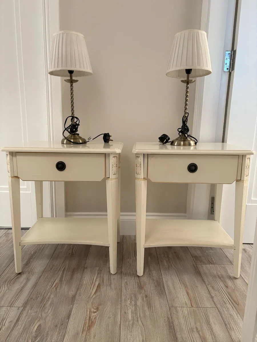 Side tables and lamps