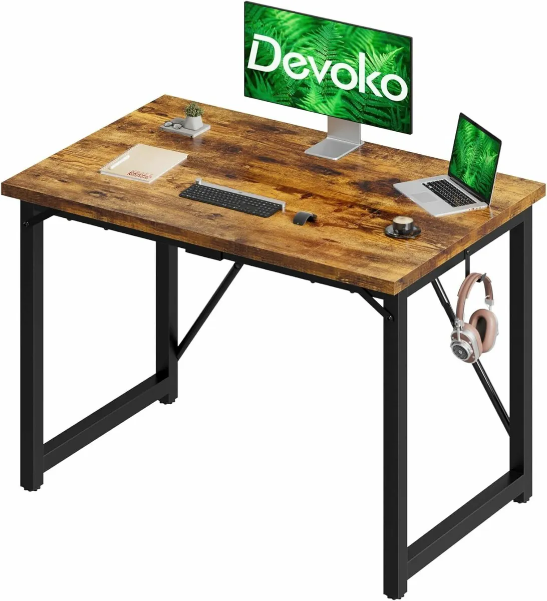 Computer Desk 100x50 cm, Home Office desk Study - Image 3