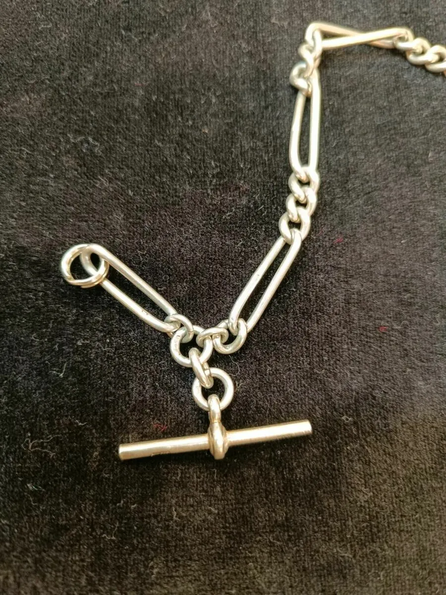 Vintage/ Antique Silver Albert's Chain - Image 2