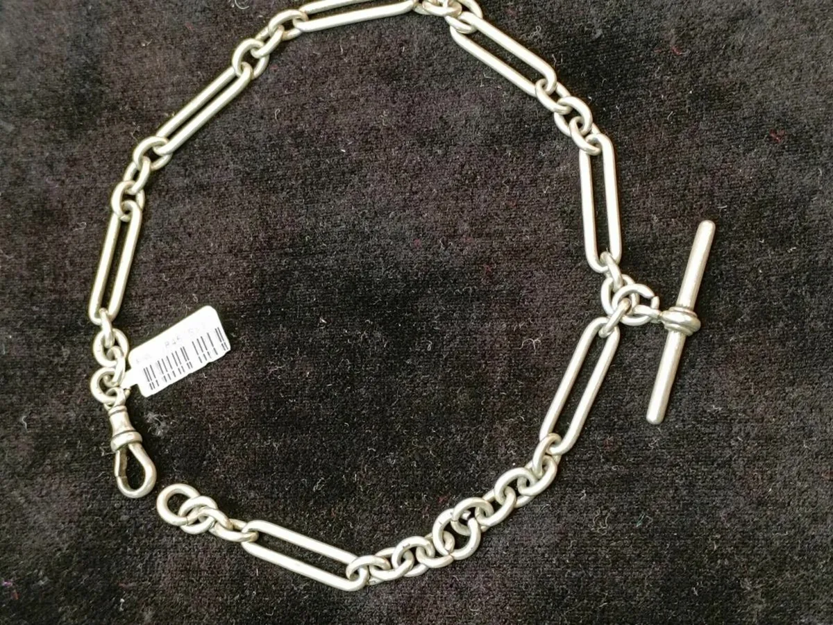 Vintage/ Antique Silver Albert's Chain - Image 3