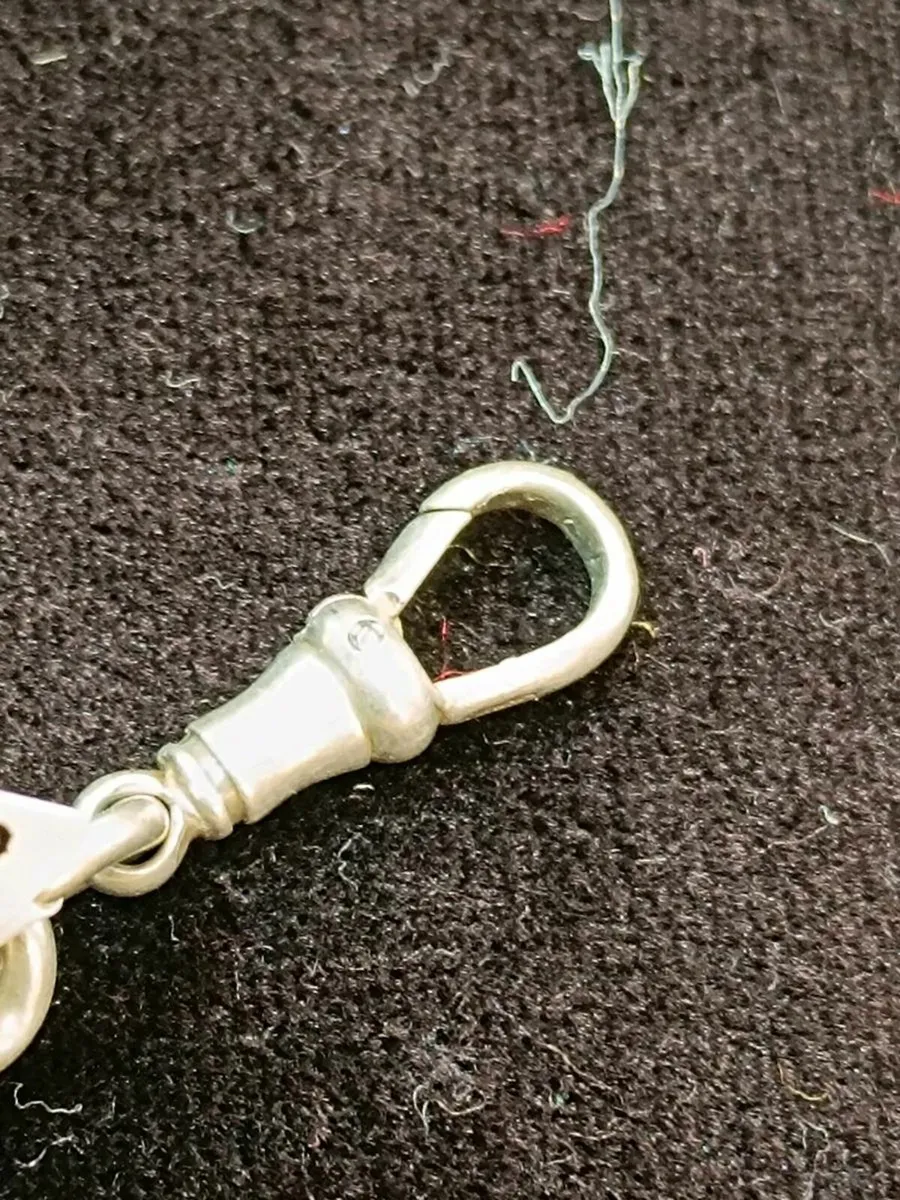 Vintage/ Antique Silver Albert's Chain - Image 4