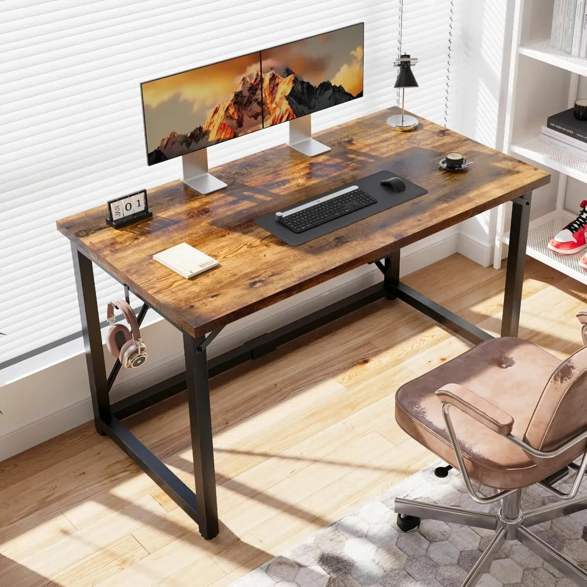 Computer Desk 120 x 50 cm, Home Office desk Study - Image 1