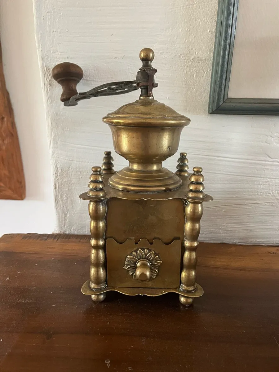 Vintage Brass Coffee Grinder