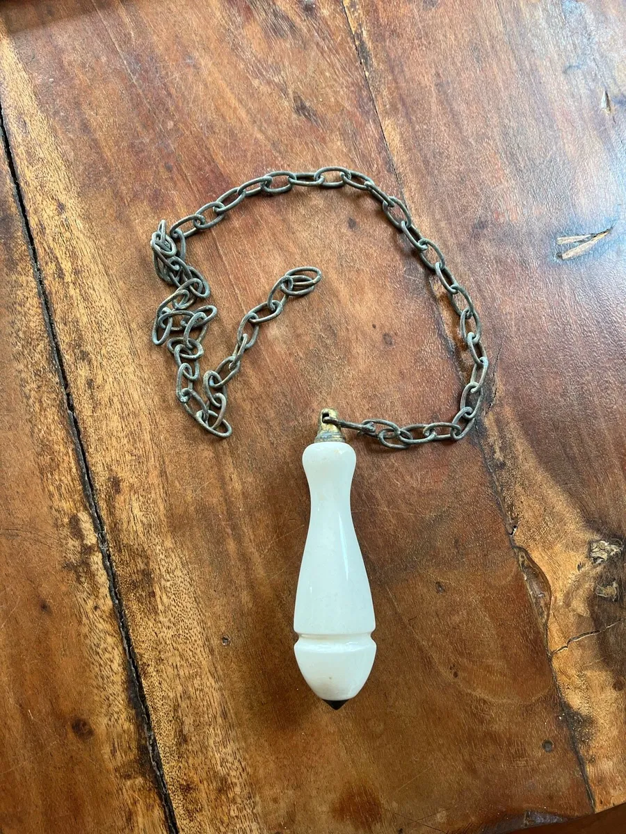 Antique Toilet Pull Handle And Chain - Image 1