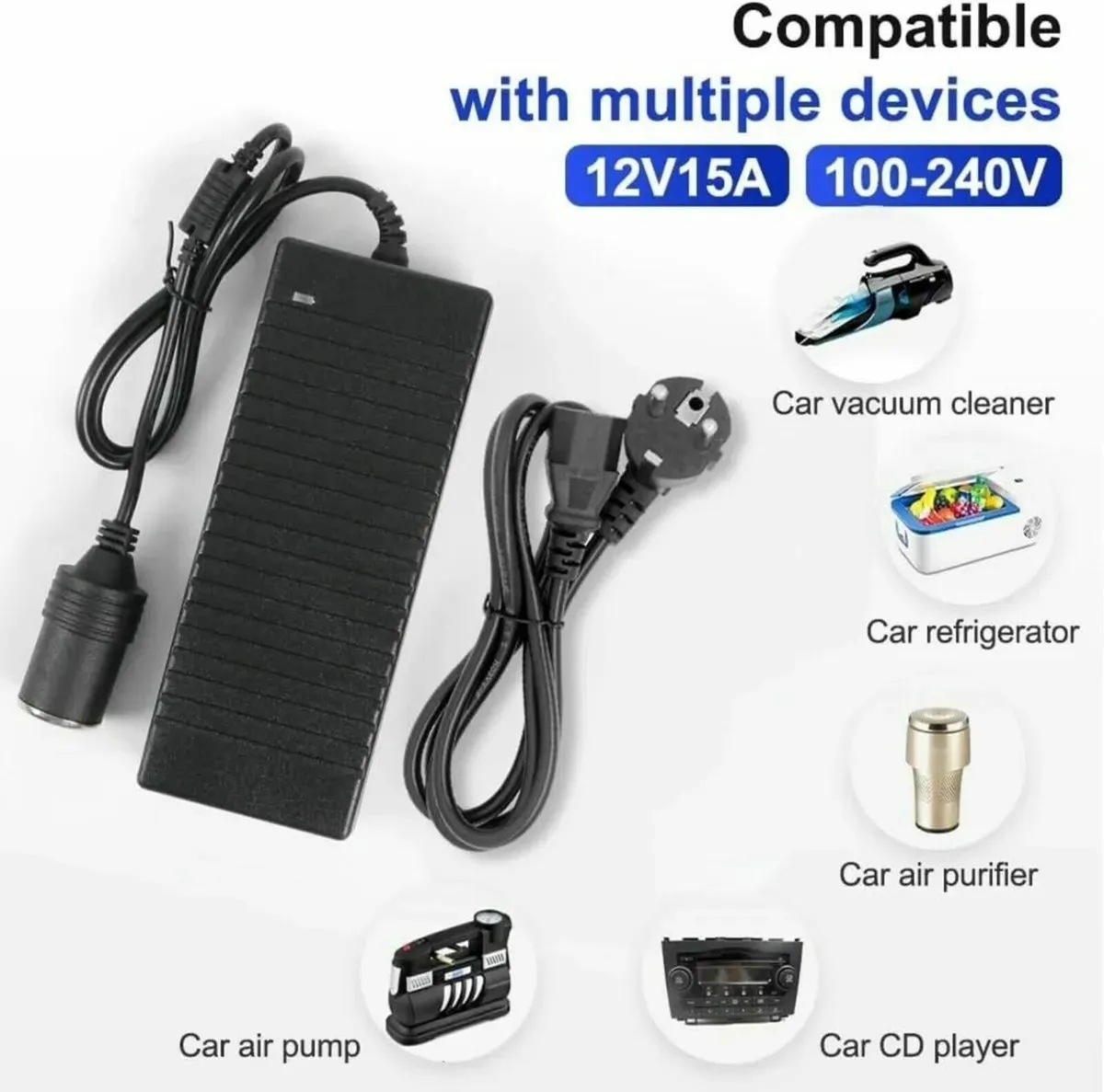 15A Diesel Heater Power Adapter 12V–240V - Image 2