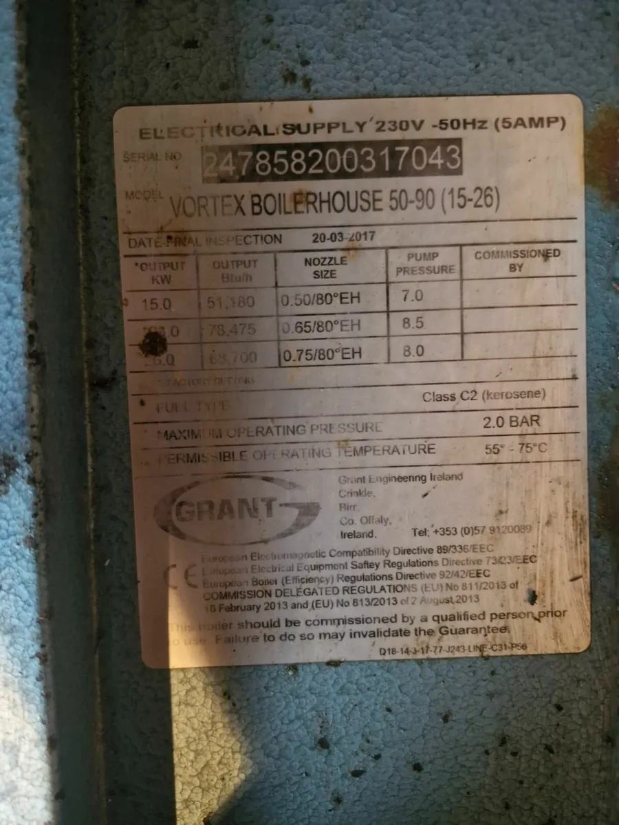 Grant Condensing Boiler - Image 1