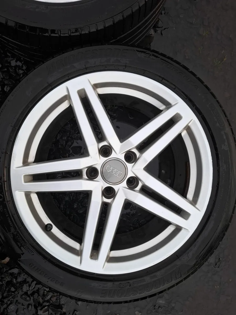 18" Genuine Audi A6 S Line Alloys with tyres - Image 2