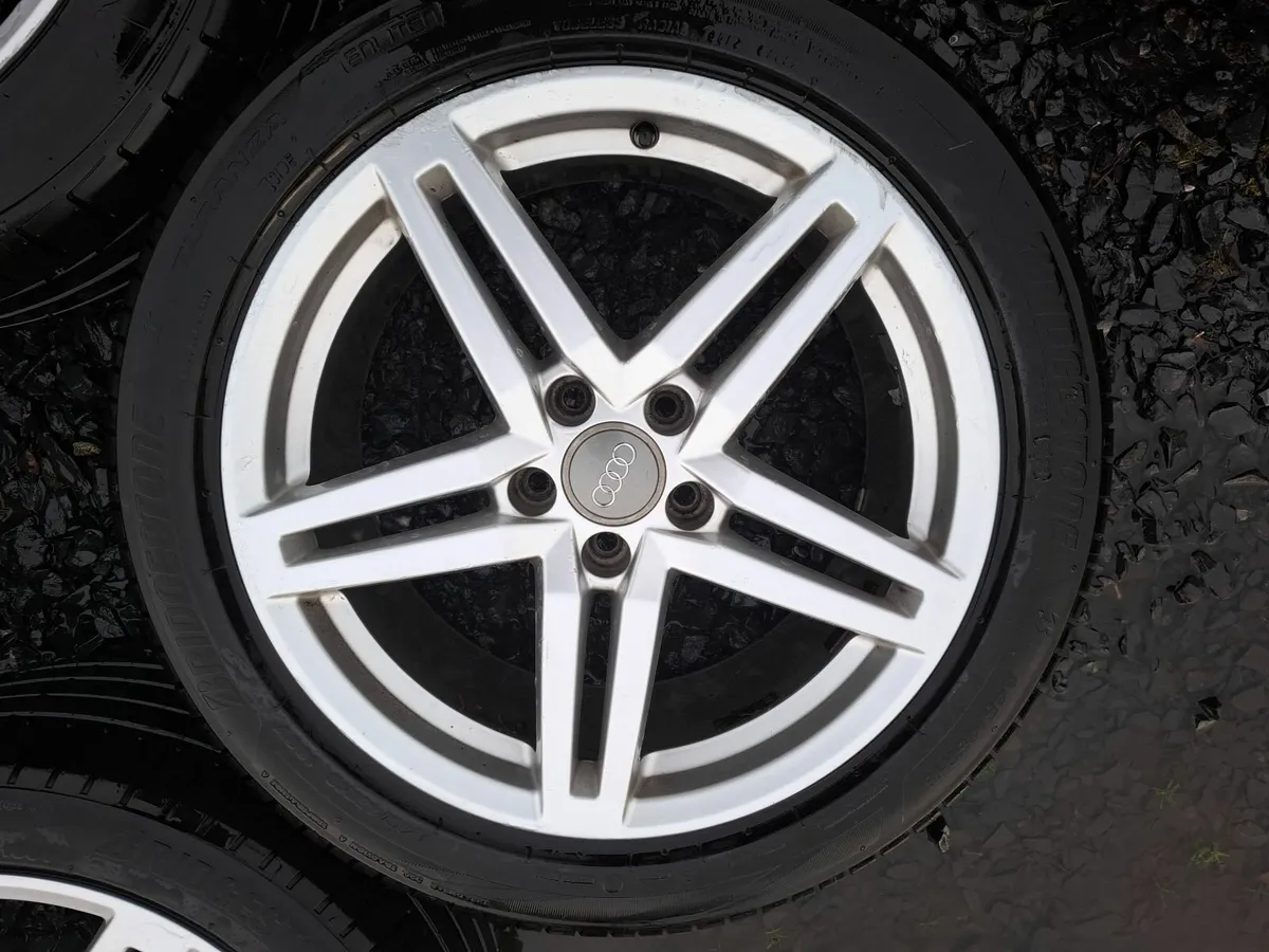 18" Genuine Audi A6 S Line Alloys with tyres - Image 4