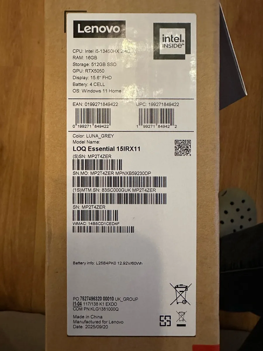 Lenovo 15.6” Gaming Laptop Brand New! - Image 2