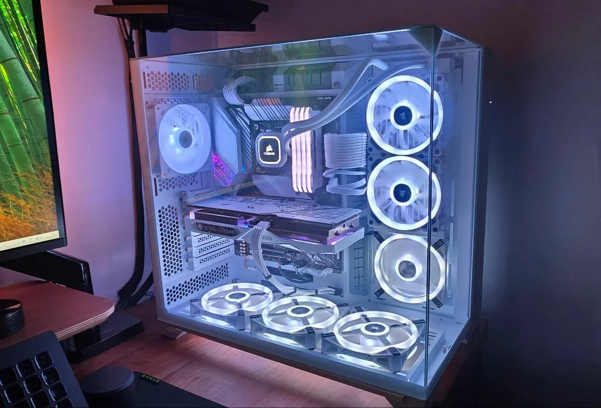 Custom Built Lian-Li Desktop Glass RGB Gaming PC - Image 1